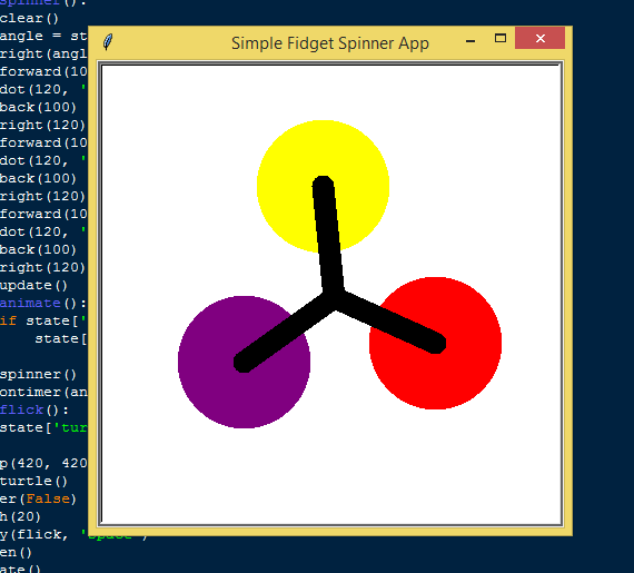 Simple Fidget Spinner App Using Python With Free Source Code 